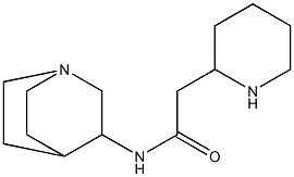 N-{1-azabicyclo[2.2.2]octan-3-yl}-2-(piperidin-2-yl)acetamide 구조식 이미지