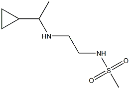 N-{2-[(1-cyclopropylethyl)amino]ethyl}methanesulfonamide 구조식 이미지