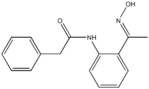 N-{2-[(1E)-N-hydroxyethanimidoyl]phenyl}-2-phenylacetamide Structure