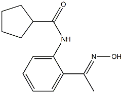 N-{2-[(1E)-N-hydroxyethanimidoyl]phenyl}cyclopentanecarboxamide Structure