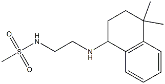 N-{2-[(4,4-dimethyl-1,2,3,4-tetrahydronaphthalen-1-yl)amino]ethyl}methanesulfonamide Structure