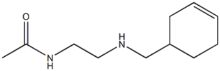 N-{2-[(cyclohex-3-en-1-ylmethyl)amino]ethyl}acetamide Structure