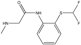 N-{2-[(difluoromethyl)thio]phenyl}-2-(methylamino)acetamide 구조식 이미지