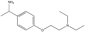 N-{2-[4-(1-aminoethyl)phenoxy]ethyl}-N,N-diethylamine 구조식 이미지