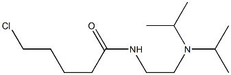 N-{2-[bis(propan-2-yl)amino]ethyl}-5-chloropentanamide 구조식 이미지