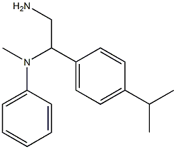 N-{2-amino-1-[4-(propan-2-yl)phenyl]ethyl}-N-methylaniline 구조식 이미지