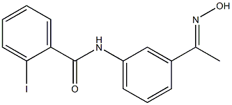 N-{3-[(1E)-N-hydroxyethanimidoyl]phenyl}-2-iodobenzamide Structure