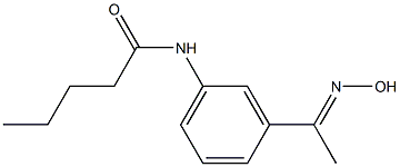 N-{3-[(1E)-N-hydroxyethanimidoyl]phenyl}pentanamide Structure