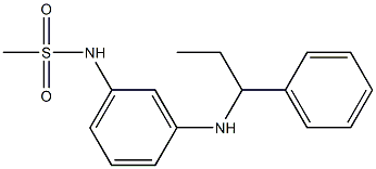 N-{3-[(1-phenylpropyl)amino]phenyl}methanesulfonamide Structure