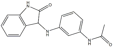 N-{3-[(2-oxo-2,3-dihydro-1H-indol-3-yl)amino]phenyl}acetamide 구조식 이미지