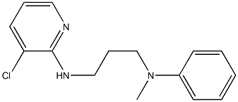 N-{3-[(3-chloropyridin-2-yl)amino]propyl}-N-methylaniline 구조식 이미지