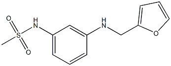 N-{3-[(furan-2-ylmethyl)amino]phenyl}methanesulfonamide 구조식 이미지