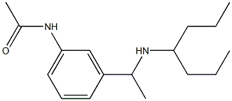 N-{3-[1-(heptan-4-ylamino)ethyl]phenyl}acetamide Structure