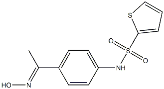 N-{4-[(1E)-N-hydroxyethanimidoyl]phenyl}thiophene-2-sulfonamide Structure