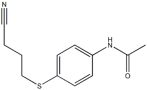 N-{4-[(3-cyanopropyl)sulfanyl]phenyl}acetamide Structure