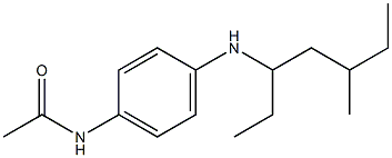 N-{4-[(5-methylheptan-3-yl)amino]phenyl}acetamide 구조식 이미지