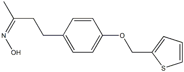 N-{4-[4-(thiophen-2-ylmethoxy)phenyl]butan-2-ylidene}hydroxylamine Structure