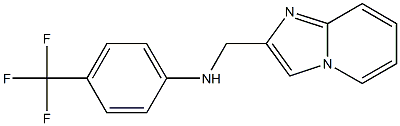 N-{imidazo[1,2-a]pyridin-2-ylmethyl}-4-(trifluoromethyl)aniline Structure