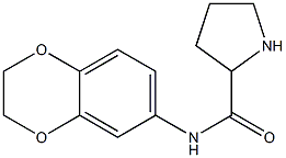 N-2,3-dihydro-1,4-benzodioxin-6-ylpyrrolidine-2-carboxamide Structure