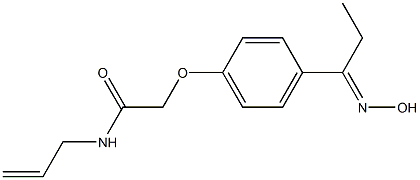 N-allyl-2-{4-[(1E)-N-hydroxypropanimidoyl]phenoxy}acetamide Structure