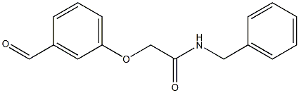 N-benzyl-2-(3-formylphenoxy)acetamide 구조식 이미지