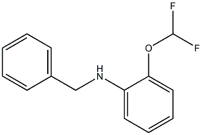 N-benzyl-2-(difluoromethoxy)aniline Structure