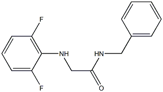 N-benzyl-2-[(2,6-difluorophenyl)amino]acetamide 구조식 이미지