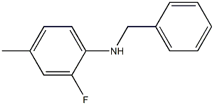 N-benzyl-2-fluoro-4-methylaniline 구조식 이미지