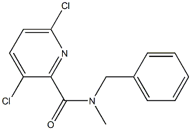 N-benzyl-3,6-dichloro-N-methylpyridine-2-carboxamide 구조식 이미지