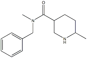 N-benzyl-N,6-dimethylpiperidine-3-carboxamide 구조식 이미지