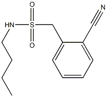 N-butyl(2-cyanophenyl)methanesulfonamide 구조식 이미지