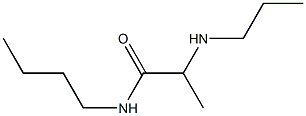 N-butyl-2-(propylamino)propanamide Structure