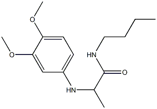 N-butyl-2-[(3,4-dimethoxyphenyl)amino]propanamide 구조식 이미지