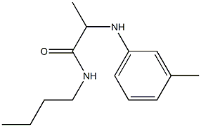 N-butyl-2-[(3-methylphenyl)amino]propanamide 구조식 이미지