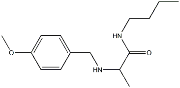 N-butyl-2-{[(4-methoxyphenyl)methyl]amino}propanamide 구조식 이미지