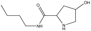 N-butyl-4-hydroxypyrrolidine-2-carboxamide 구조식 이미지