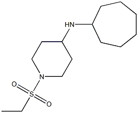 N-cycloheptyl-1-(ethanesulfonyl)piperidin-4-amine 구조식 이미지