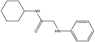 N-cyclohexyl-2-(phenylamino)acetamide 구조식 이미지