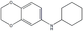 N-cyclohexyl-2,3-dihydro-1,4-benzodioxin-6-amine Structure