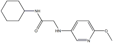 N-cyclohexyl-2-[(6-methoxypyridin-3-yl)amino]acetamide Structure