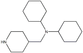 N-cyclohexyl-N-(piperidin-4-ylmethyl)cyclohexanamine 구조식 이미지