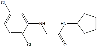 N-cyclopentyl-2-[(2,5-dichlorophenyl)amino]acetamide 구조식 이미지