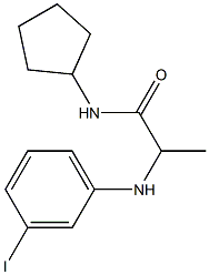 N-cyclopentyl-2-[(3-iodophenyl)amino]propanamide 구조식 이미지