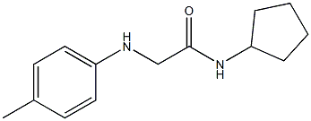 N-cyclopentyl-2-[(4-methylphenyl)amino]acetamide 구조식 이미지