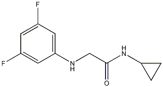 N-cyclopropyl-2-[(3,5-difluorophenyl)amino]acetamide Structure