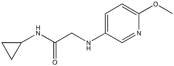 N-cyclopropyl-2-[(6-methoxypyridin-3-yl)amino]acetamide 구조식 이미지