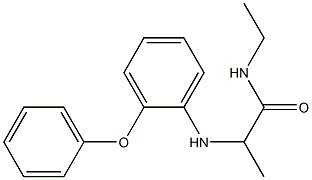 N-ethyl-2-[(2-phenoxyphenyl)amino]propanamide 구조식 이미지