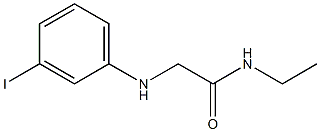 N-ethyl-2-[(3-iodophenyl)amino]acetamide 구조식 이미지