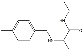 N-ethyl-2-{[(4-methylphenyl)methyl]amino}propanamide 구조식 이미지