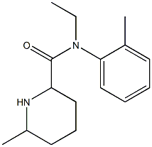 N-ethyl-6-methyl-N-(2-methylphenyl)piperidine-2-carboxamide 구조식 이미지